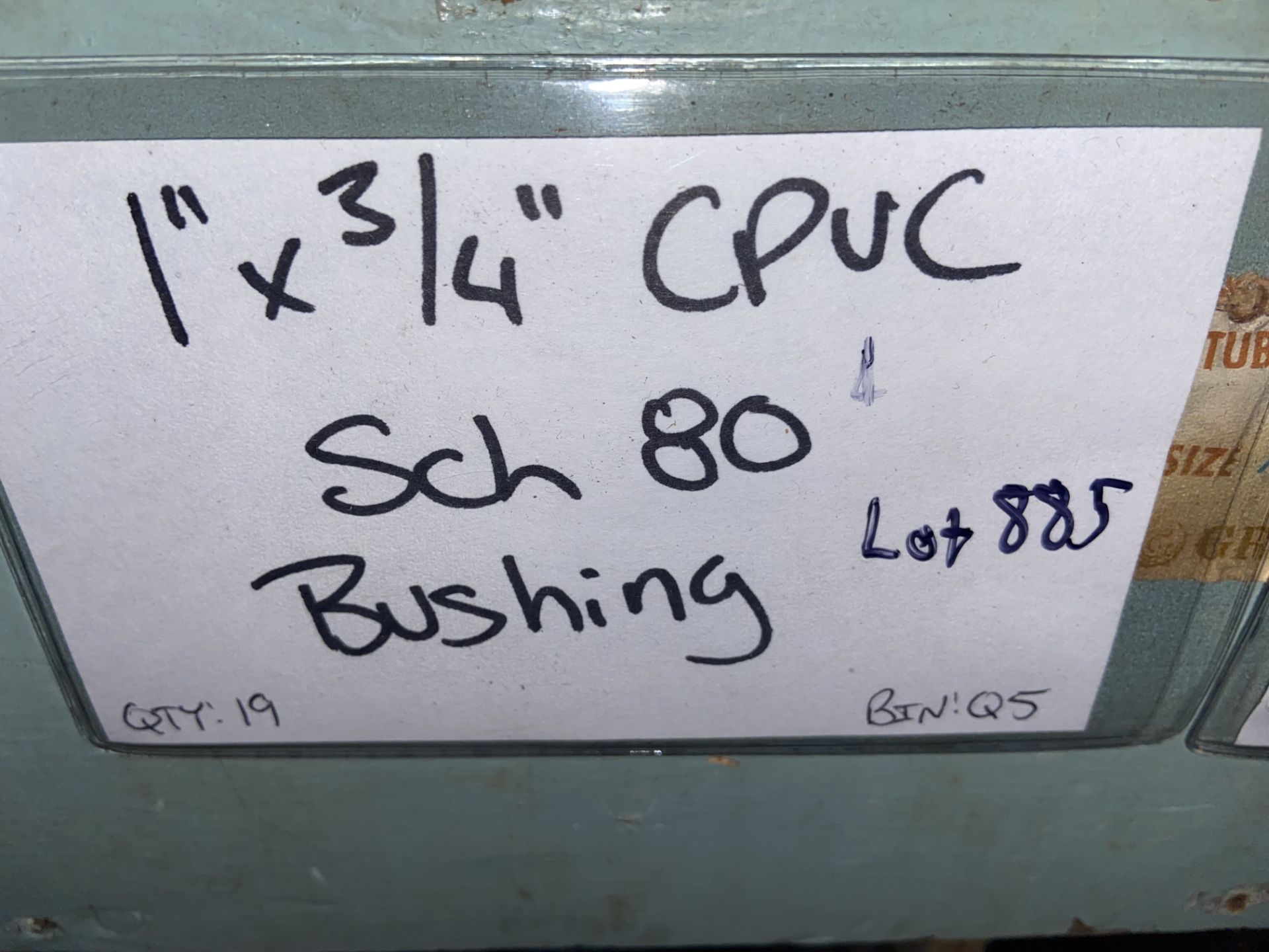 (28) CPVC SCH 80 bushing 1 1/2”. 3/4; (4) 1 1/2”. 1”; 1 1/2” x 1 1/4” (Bin:Q7) (LOCATED IN - Image 2 of 13