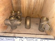 (3) 1-1/2" DWV Brass Cross (Bin: J4); (1) 1-1/2" DWV Brass WYE (Bin: J4) (LOCATED IN MONROEVILLE,