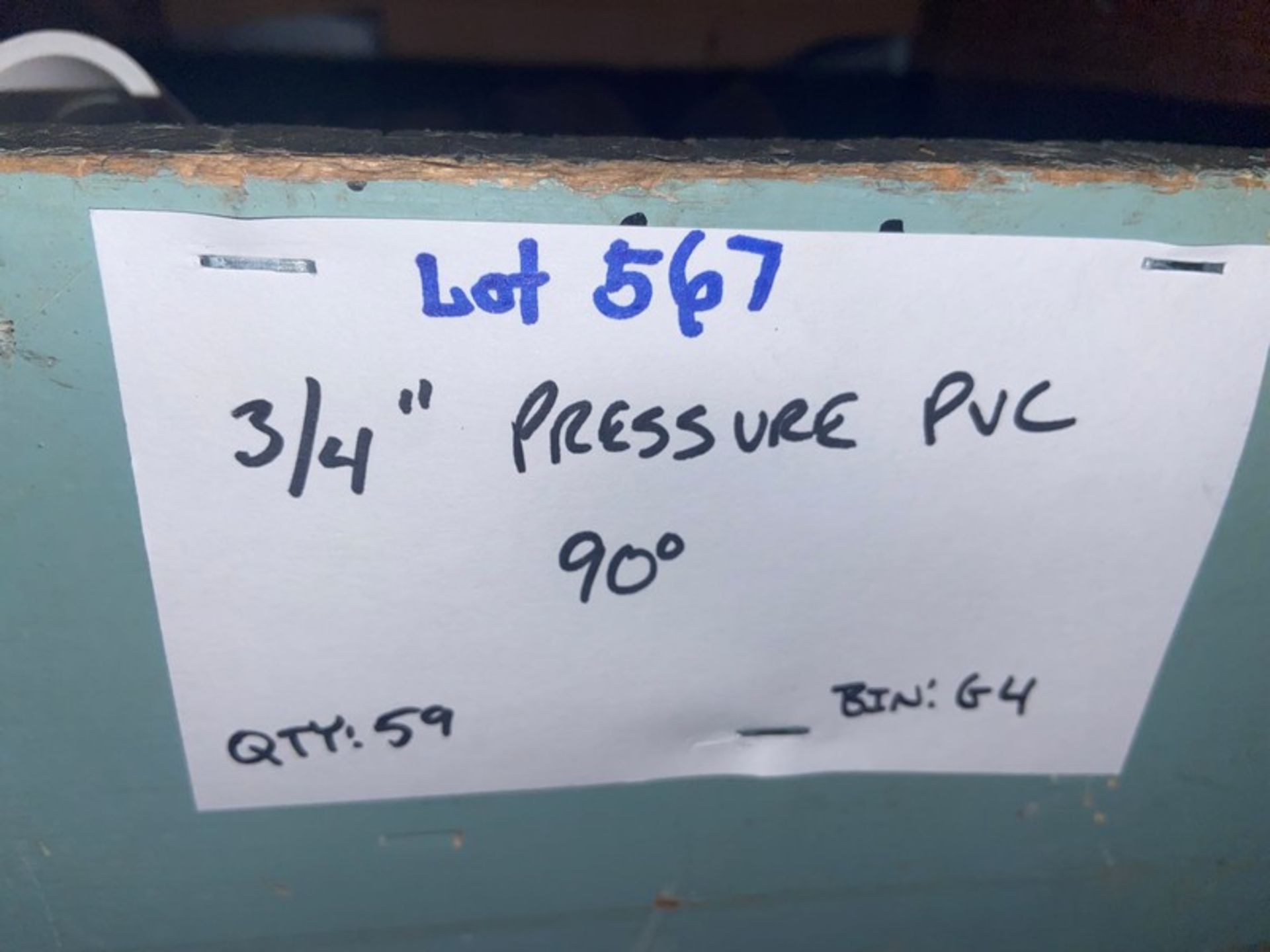 (59) 3/4 Pressure PVC 90’ (Bin:G4) (LOCATED IN MONROEVILLE, PA) - Bild 6 aus 6
