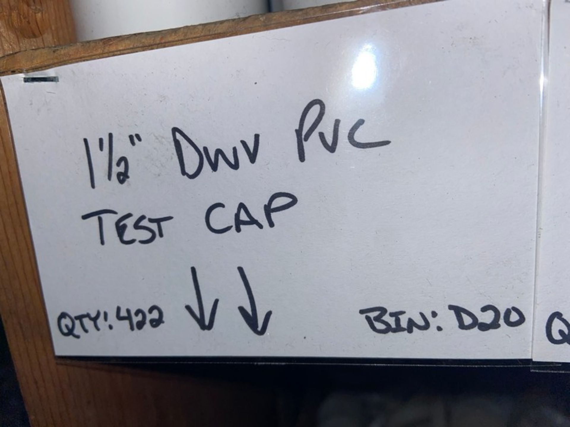 (23) 4” DWV PVC Test Cap; (279) 3” DWV PVC Test Cap; (370) 2” DWV PVC Test Cap; (422) 1-1/2” DWV PVC - Image 3 of 7