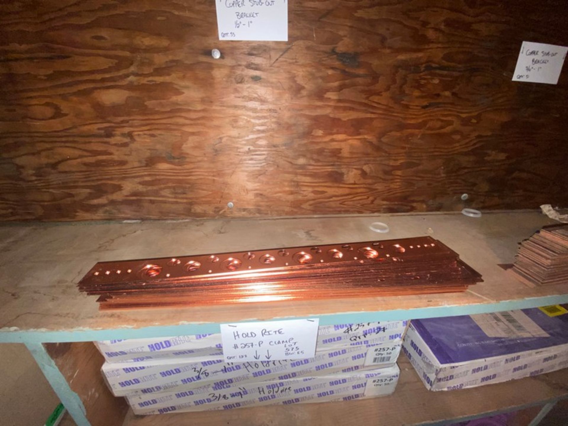 Copper Stub-Out Bracket 1/2" -1" & (51) Copper Stub-Out Bracket 3/4"-1" (LOCATED IN MONROEVILLE, PA)