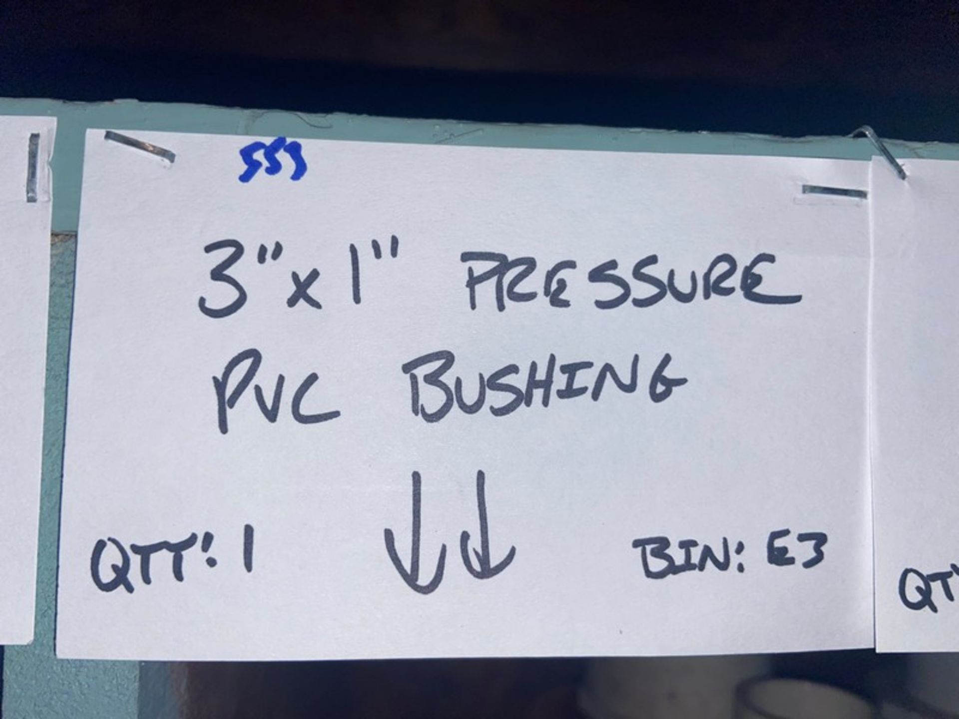 (1) 4” x 2 1/2” Pressure PVC Bushing (Bin:E3); (7) 3”x 2 2 1/2” Pressure PVC Bushing (Bin:E3); (5) - Image 5 of 17