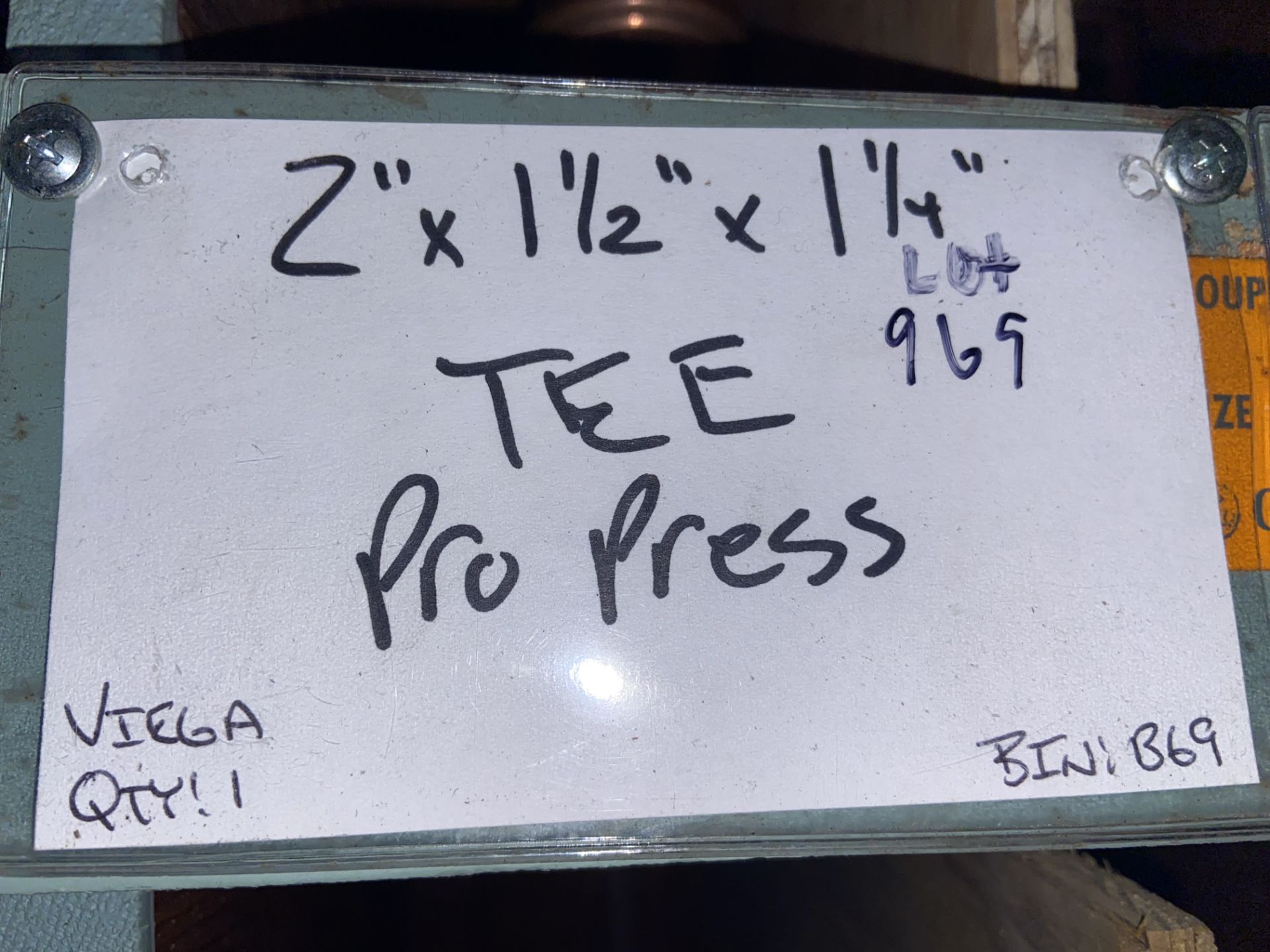 (1) VIEGA 2”x1 1/2” x 1 1/4” Tee Pro Press; (2) NIBCO 1 1/4” 1 1/4”x 1/2” Tee Pro Press; VIEGA (1) - Image 2 of 33