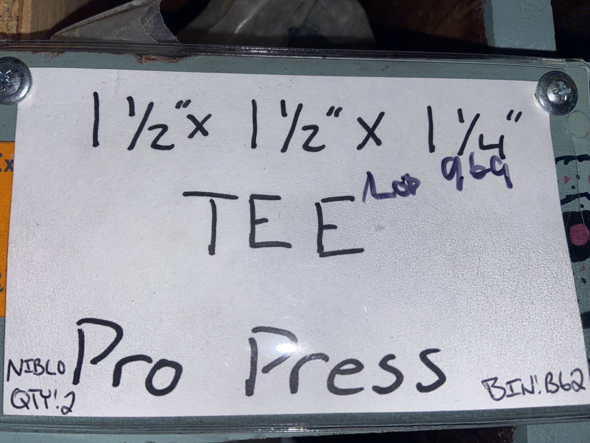 (1) VIEGA 2”x1 1/2” x 1 1/4” Tee Pro Press; (2) NIBCO 1 1/4” 1 1/4”x 1/2” Tee Pro Press; VIEGA (1) - Image 16 of 33