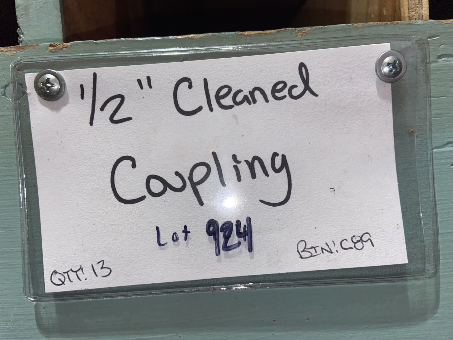 (1) 3/4” Cleaned st.90 (Bin:C90); (13) 1/2” Cleaned Coupling (Bin:C89) (LOCATED IN MOROEVILLE, PA) - Image 4 of 4