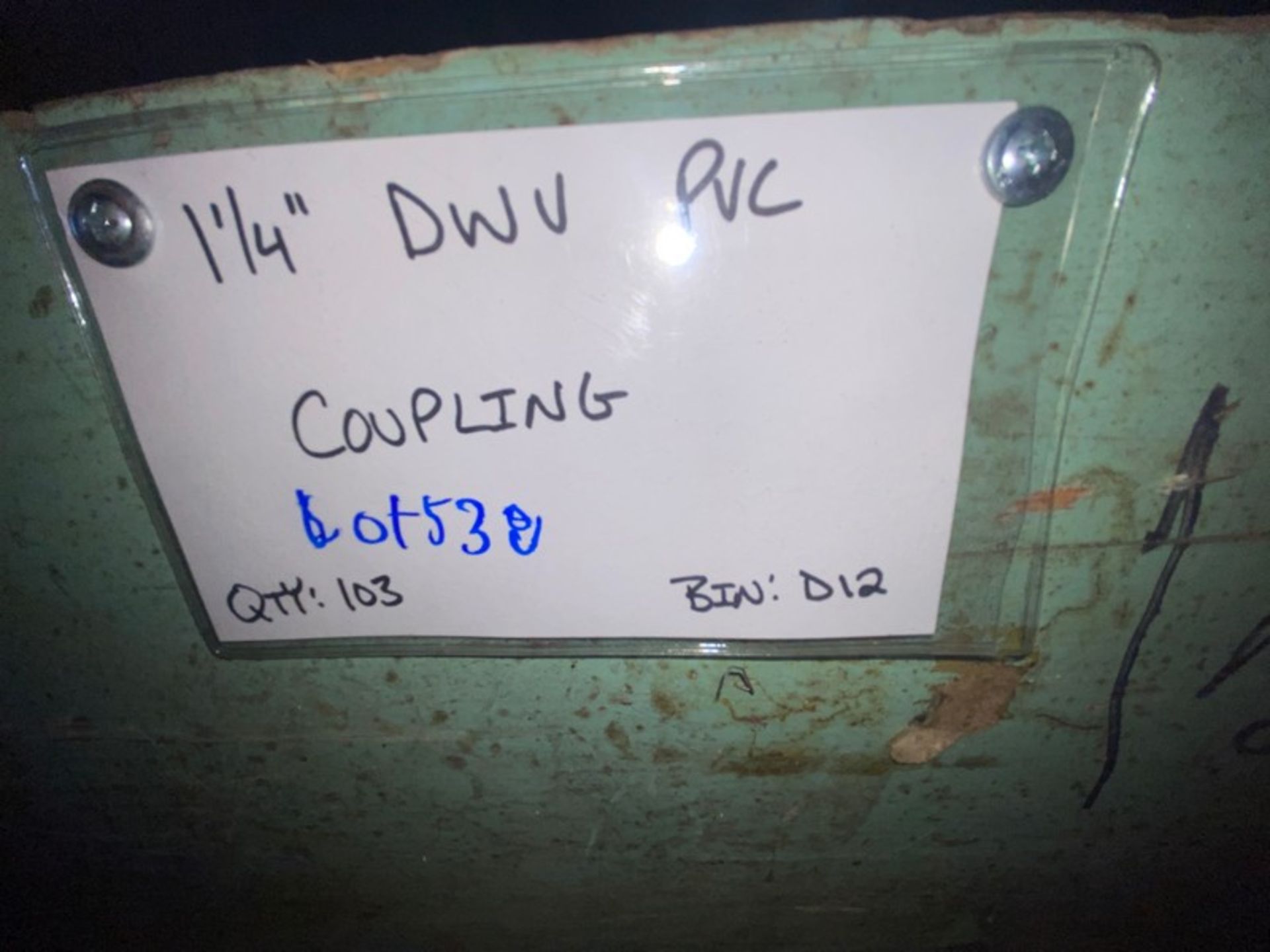 (103) 1 1/4” DWV PVC Coupling (Bin:D12)(LOCATED IN MONROEVILLE, PA) - Image 4 of 4