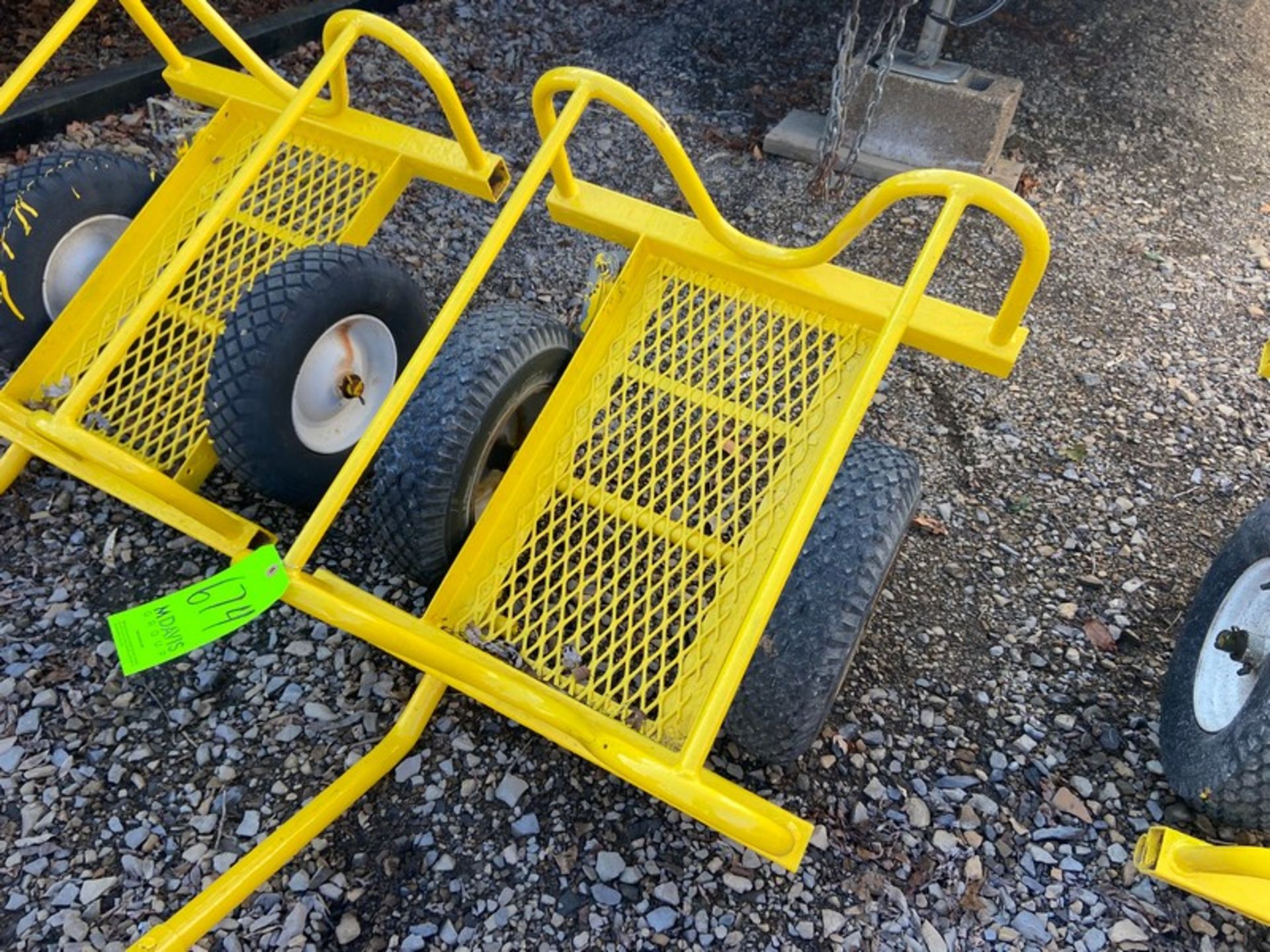 Yellow Pipe Cart, with Rubber Tires (NOTE: New Paint Job!) (LOCATED IN MONROEVILLE, PA) (RIGGING, - Image 2 of 2