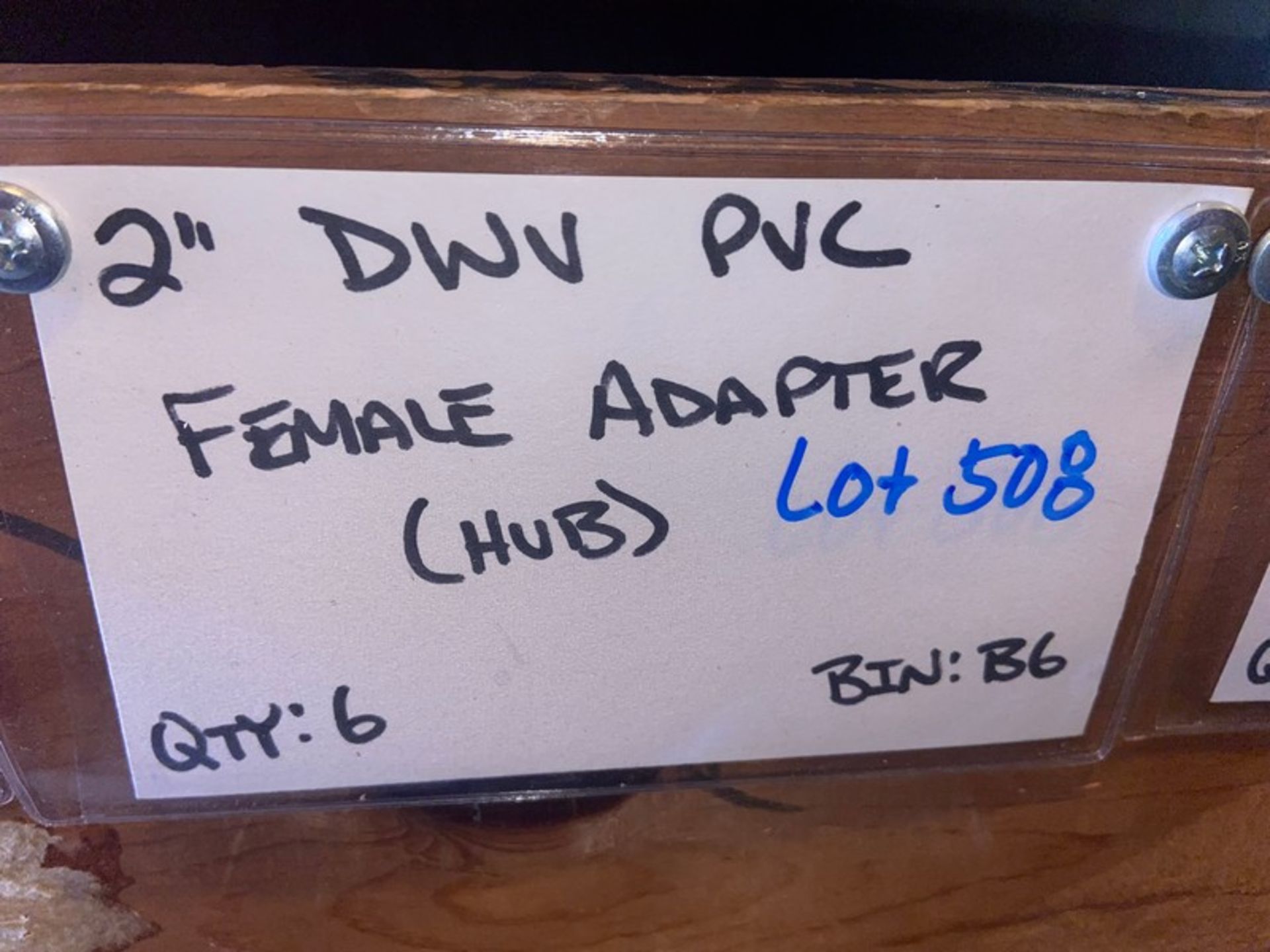 (6) 2” DWV PVC Female Adapter (HUB) (Bin:B6) (Trailer #5)(LOCATED IN MONROEVILLE, PA) - Image 3 of 7