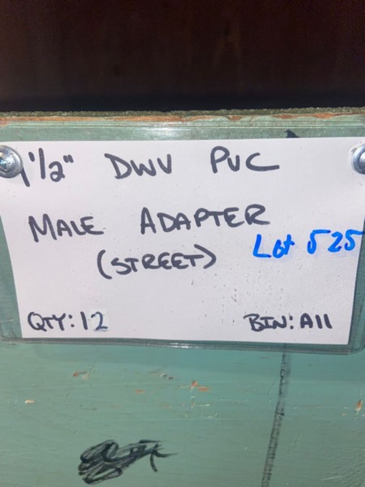 (14) 1 1/2” DWV PVC Male Adapter (STREET) (Bin:A11) (LOCATED IN MONROEVILLE, PA) - Bild 2 aus 4