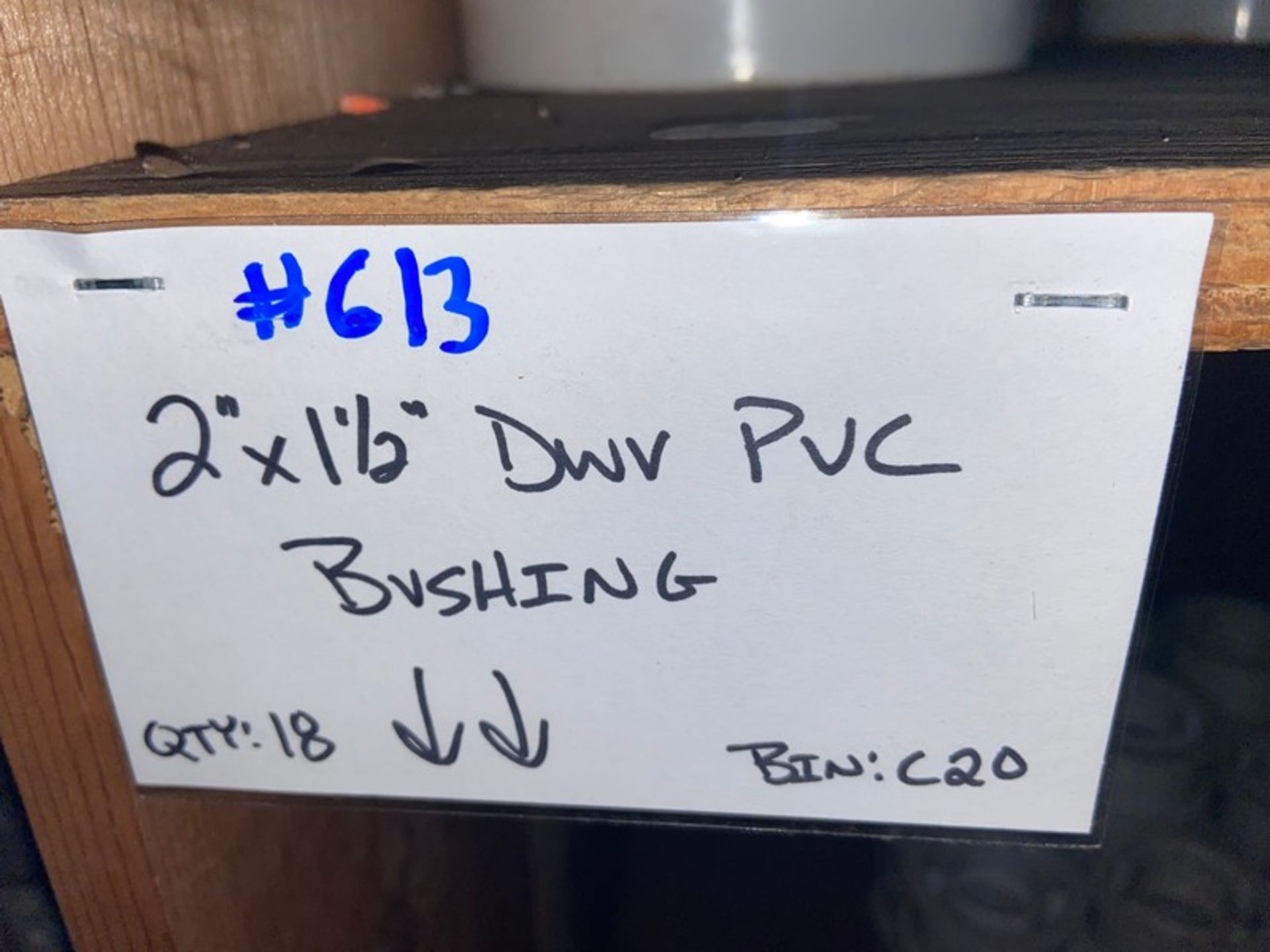 (18) 2”x 1 1/12” DWV PVC BUSHING(Bin:C20); (77) 3”x 1 1/2” DWV PVC BUSHING; (8) 3”x2” DWV PVC - Image 2 of 5