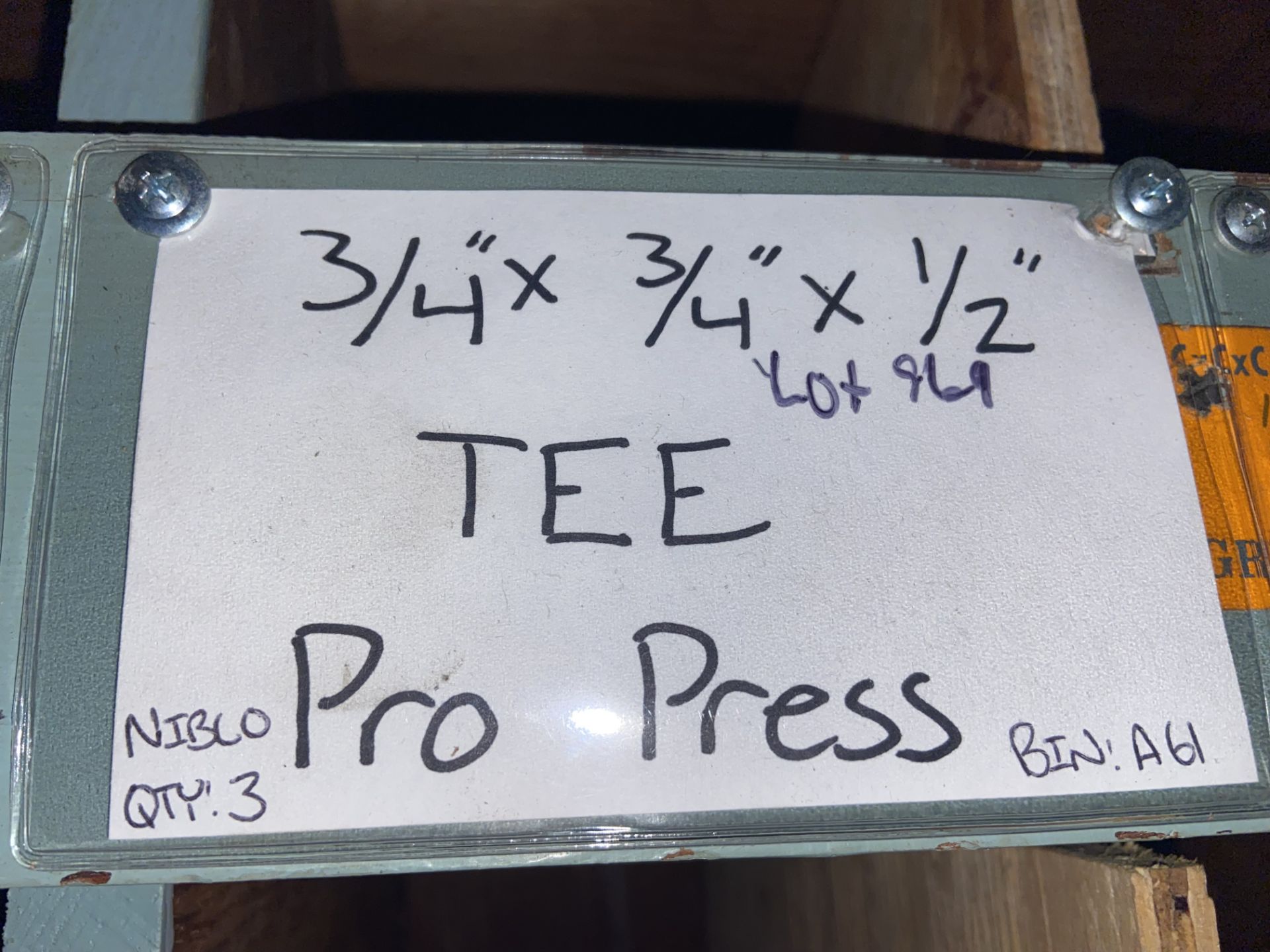 (1) VIEGA 2”x1 1/2” x 1 1/4” Tee Pro Press; (2) NIBCO 1 1/4” 1 1/4”x 1/2” Tee Pro Press; VIEGA (1) - Image 20 of 33