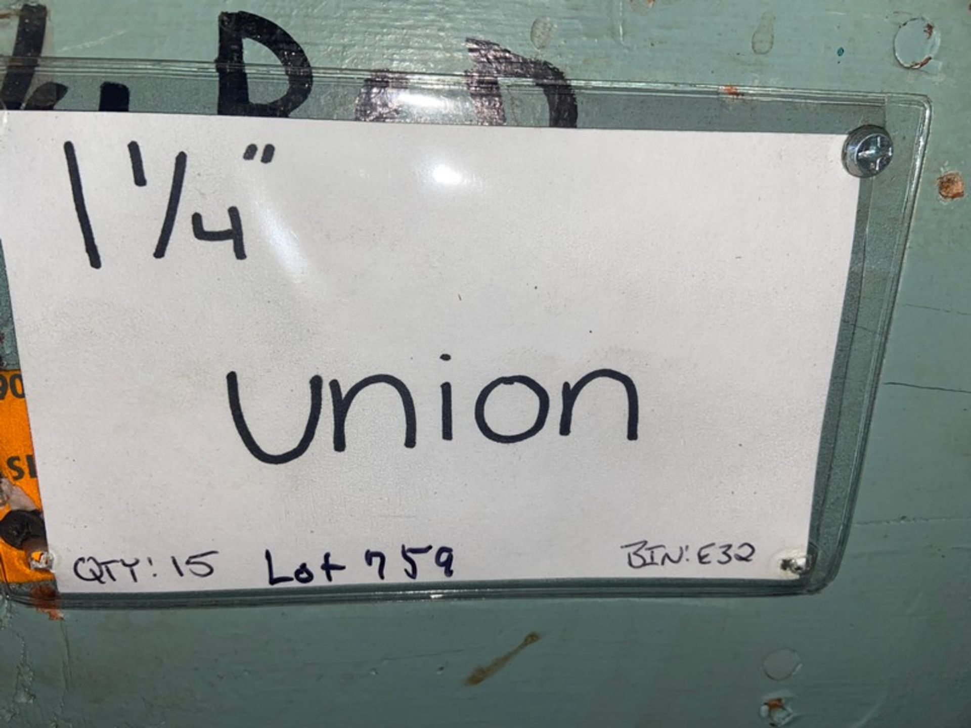(15) 1 1/4” Union (Bin:E32) (LOCATED IN MONROEVILLE, PA) - Image 2 of 2