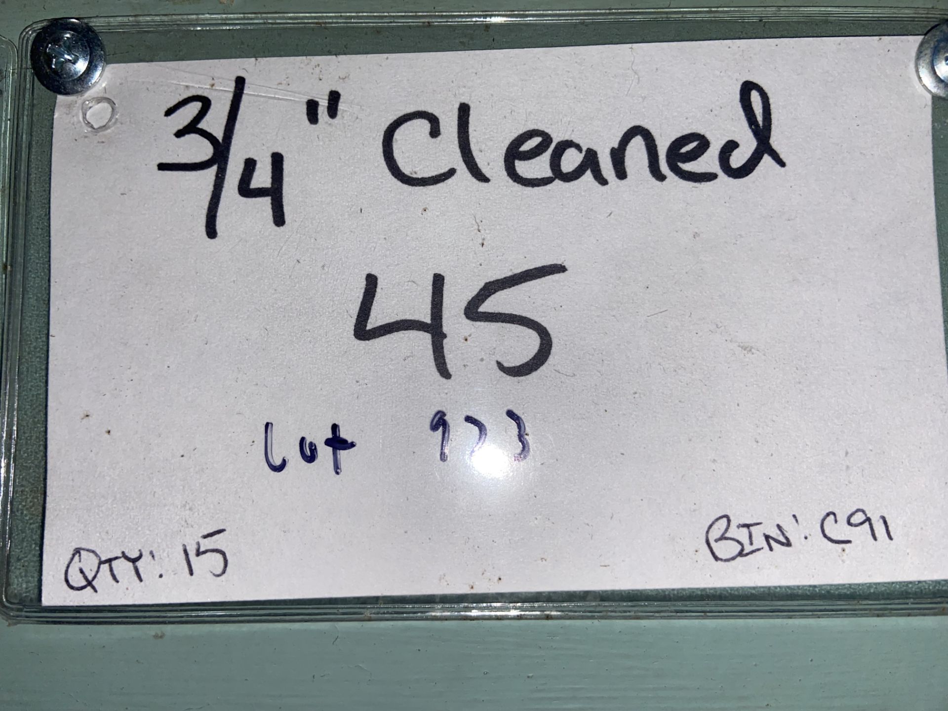 (1) 3/4” Cleaned Coupling (Bin:C92); (15) 3/4”. Cleaned 45 (Bin:C91) (LOCATED IN MOROEVILLE, PA) - Image 4 of 4