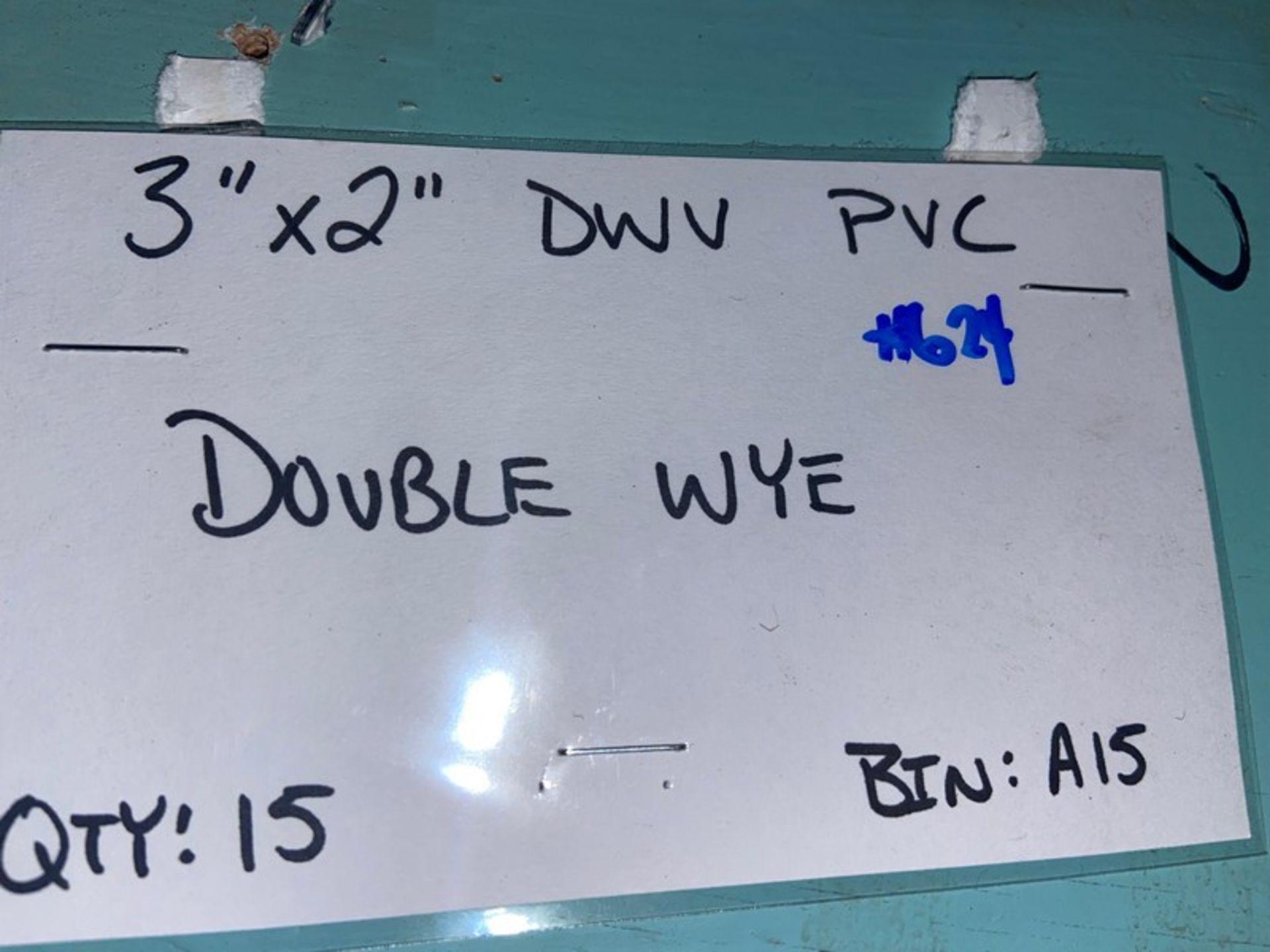 (15) 3”x2” DWV PVC DOUBLE WYE (Bin:A15)(LOCATED IN MONROEVILLE, PA) - Image 2 of 2