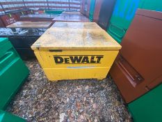 DeWalt Gang Box, with Hinge Lid, Overall Dims.: Aprox. 50” L x 32” W x 34” H, Mounted on Wheels (