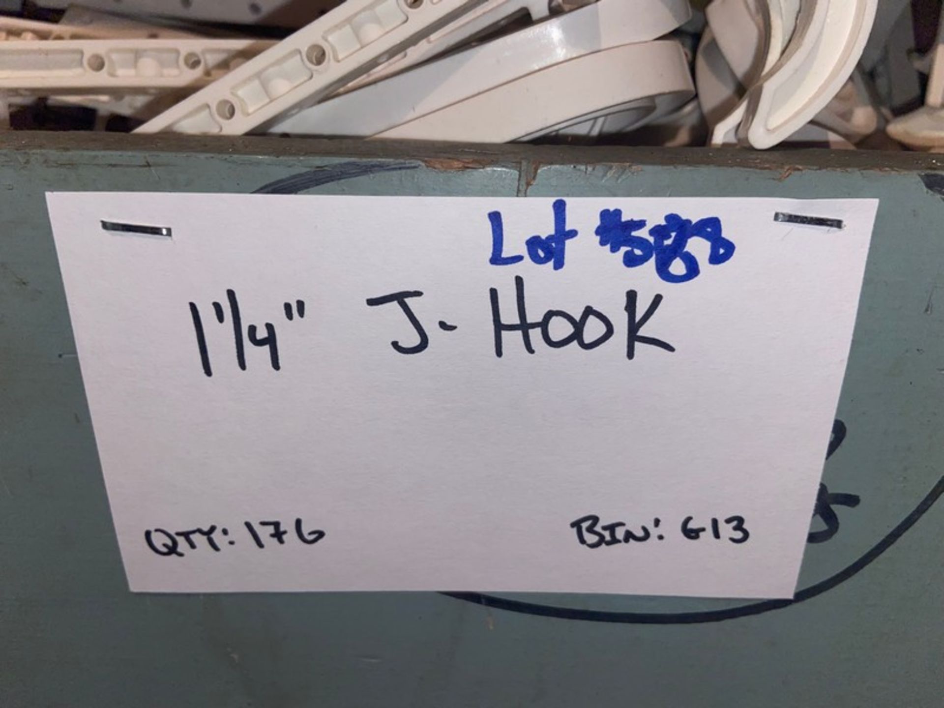 (176) 1 1/4” J-Hook (Bin:G13)(LOCATED IN MONROEVILLE, PA) - Image 3 of 4
