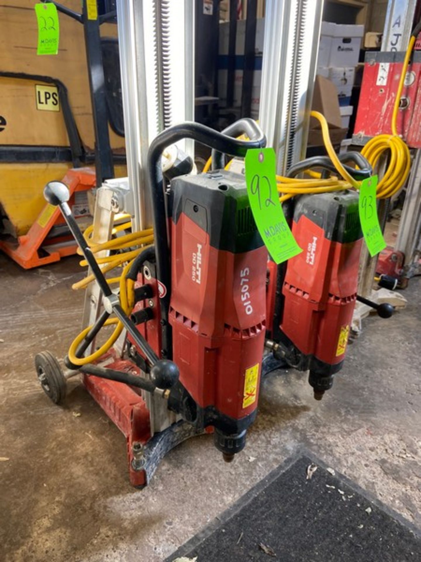 HILTI Core Drill, M/N DD 250, S/N 015075, Mounted on Portable Frame (LOCATED IN MONROEVILLE, PA)( - Bild 3 aus 6