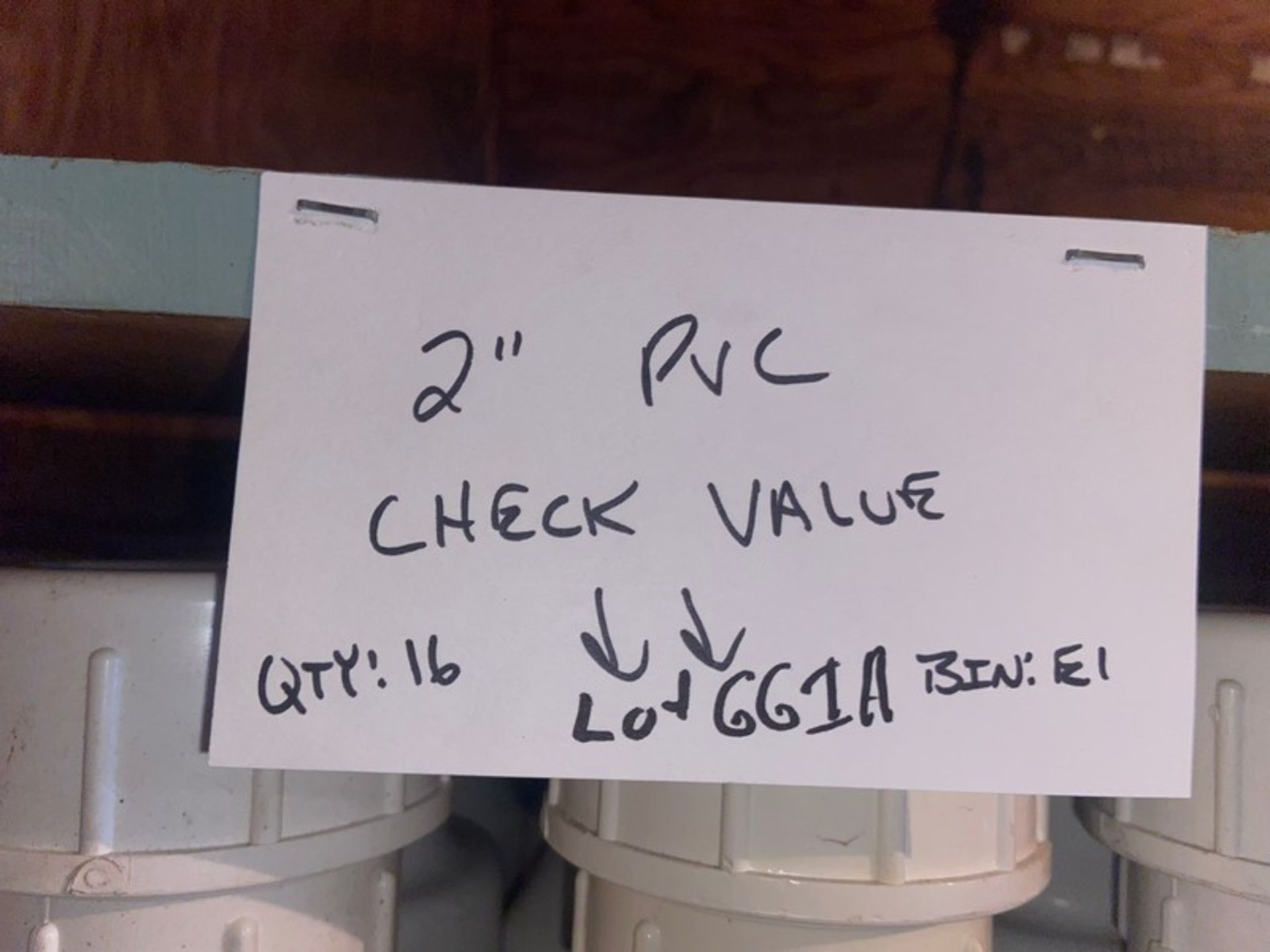 (16) 2” PVC Check Valve (Bin:E1) (2) 1-1/2” PVC Check Valves (Bin:E1) (Trailer #5) (LOCATED IN - Image 3 of 6