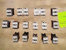 Qty (17) - Allen Bradley 3 phase 4 pole contactors - 120 volt coil - 9 amp