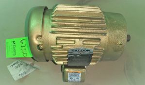 Qty (1) Baldor 145TC frame Motor - 3 phase - 1.5 hp - 1740 rpm - 208-230/460 volt
