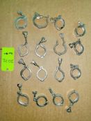Qty (16) 2 inch Sanitary Clamps