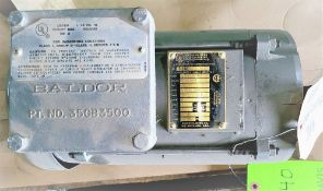 Qty (1) Baldor 143TC frame motor - 3 phase - 1 hp - 1725 rpm - 208-230/460 volt
