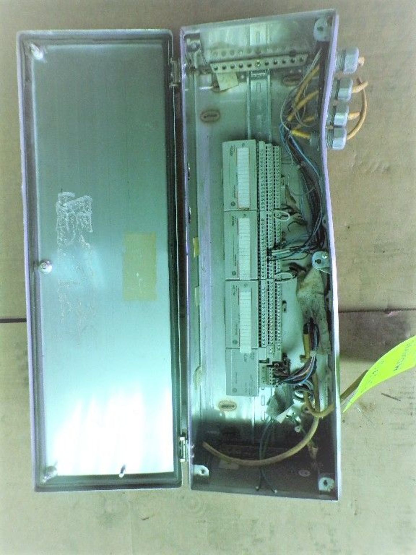 Qty (1) 24" x 8" x 5" Stainless Steel NEMA 4 Electrical Panel w/ wire terminal strips *