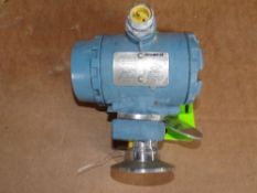 Qty (1) Rosemount 2 inch sanitary pressure transmitter explosion proof, class1, Div:1, group a,