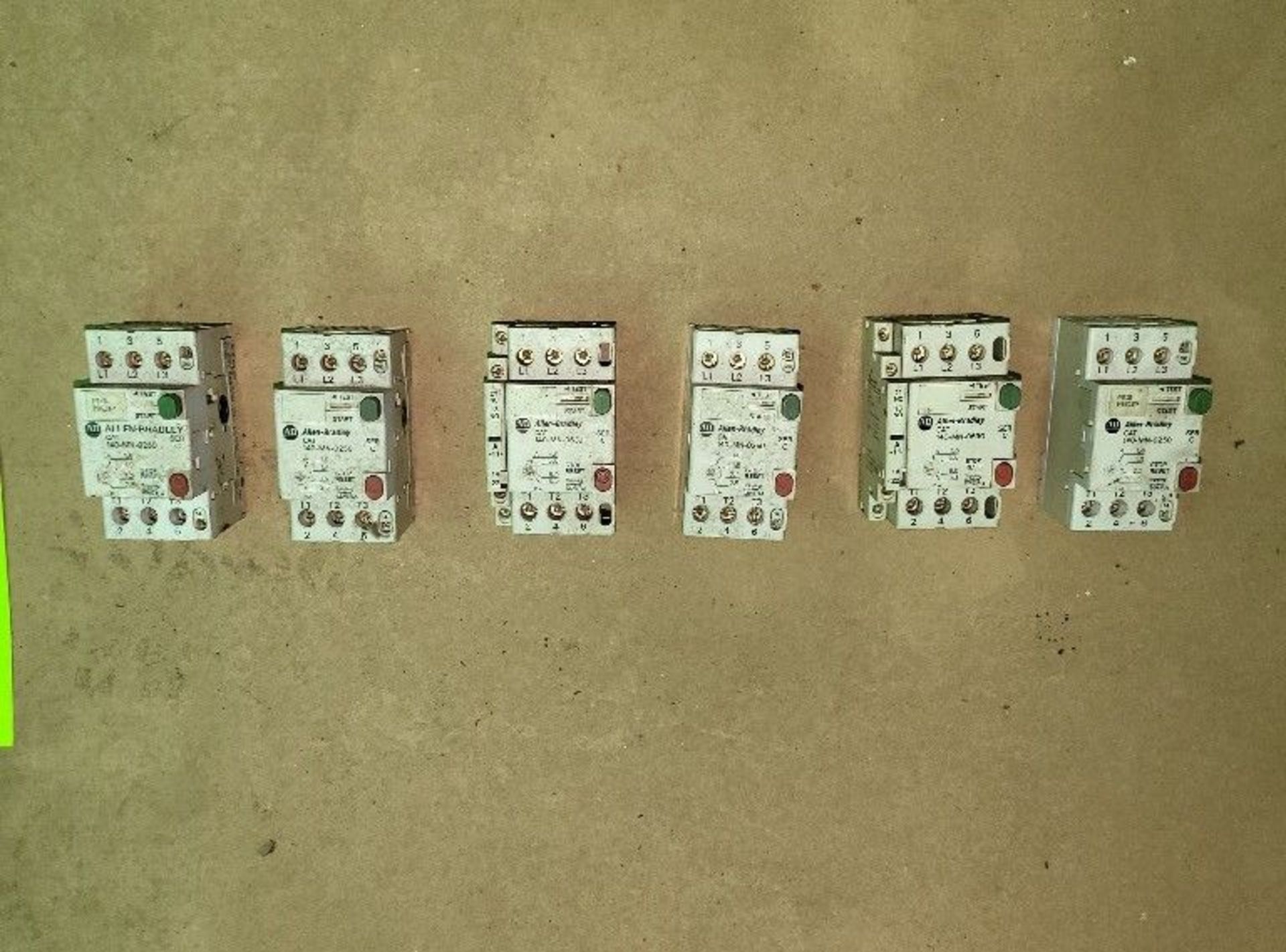 Qty (6) - Allen Bradley 3 phase overloads - adjustable 1.6 - 2.5 amp