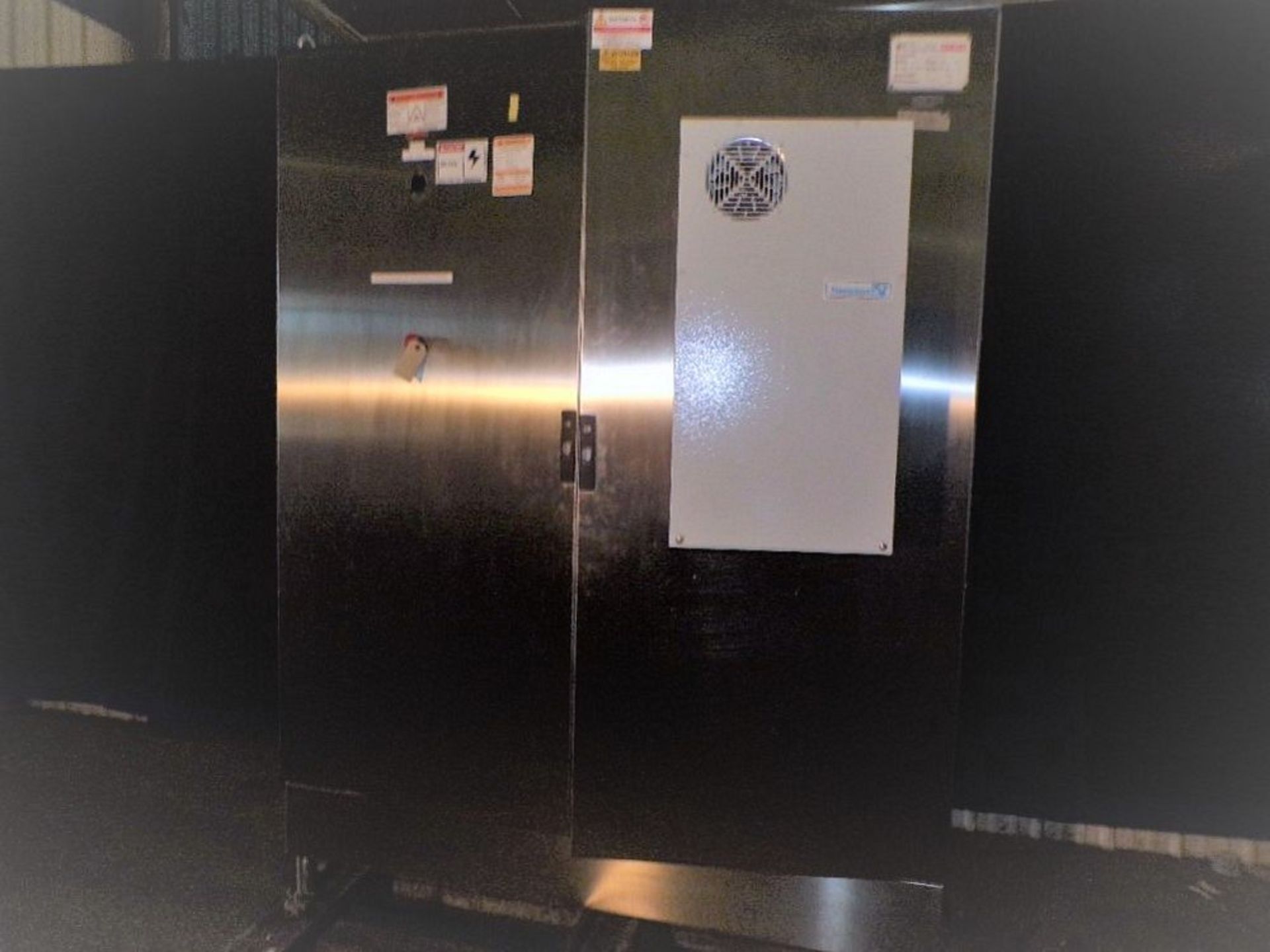 Qty (1) Large Standalone Control With Panel Contents 84" Tall x 64" Wide x 21" Deep -- All Stainless - Image 3 of 8