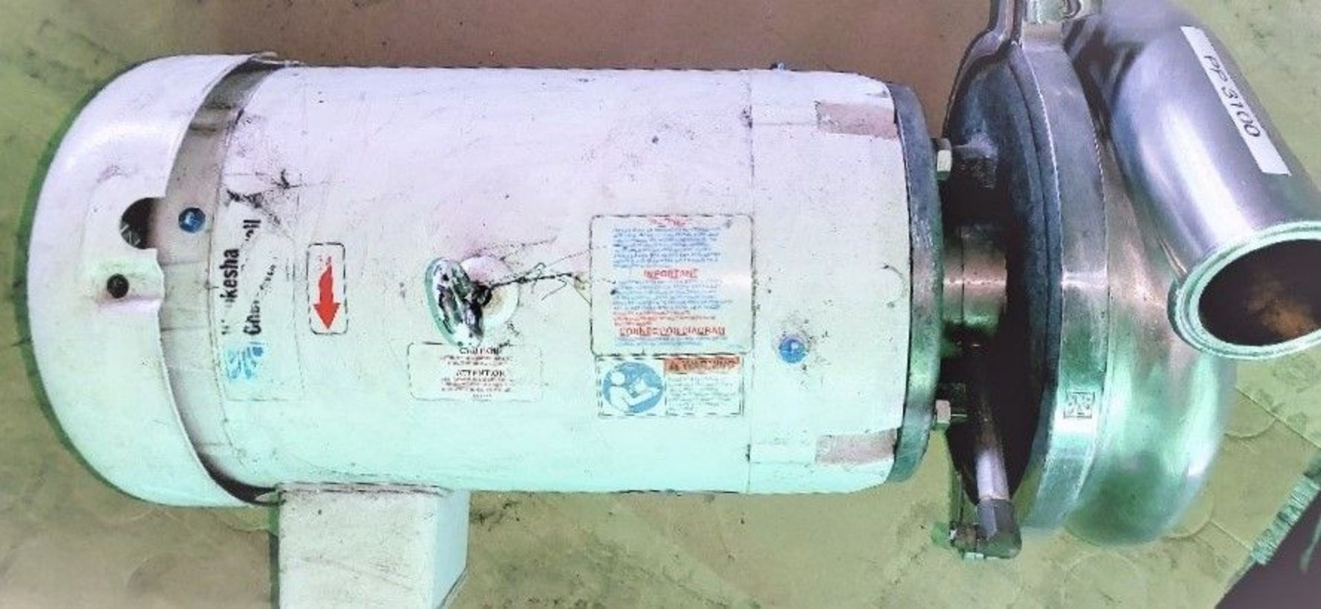 Qty (1) Centrifugal Pump - 10 hp - 1725 rpm - 208-230/460V- 3 phase - 3 inch inlet flange connection