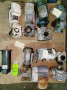 Qty (8) 5 SEW EuroDrives, other Various Motors with reducers