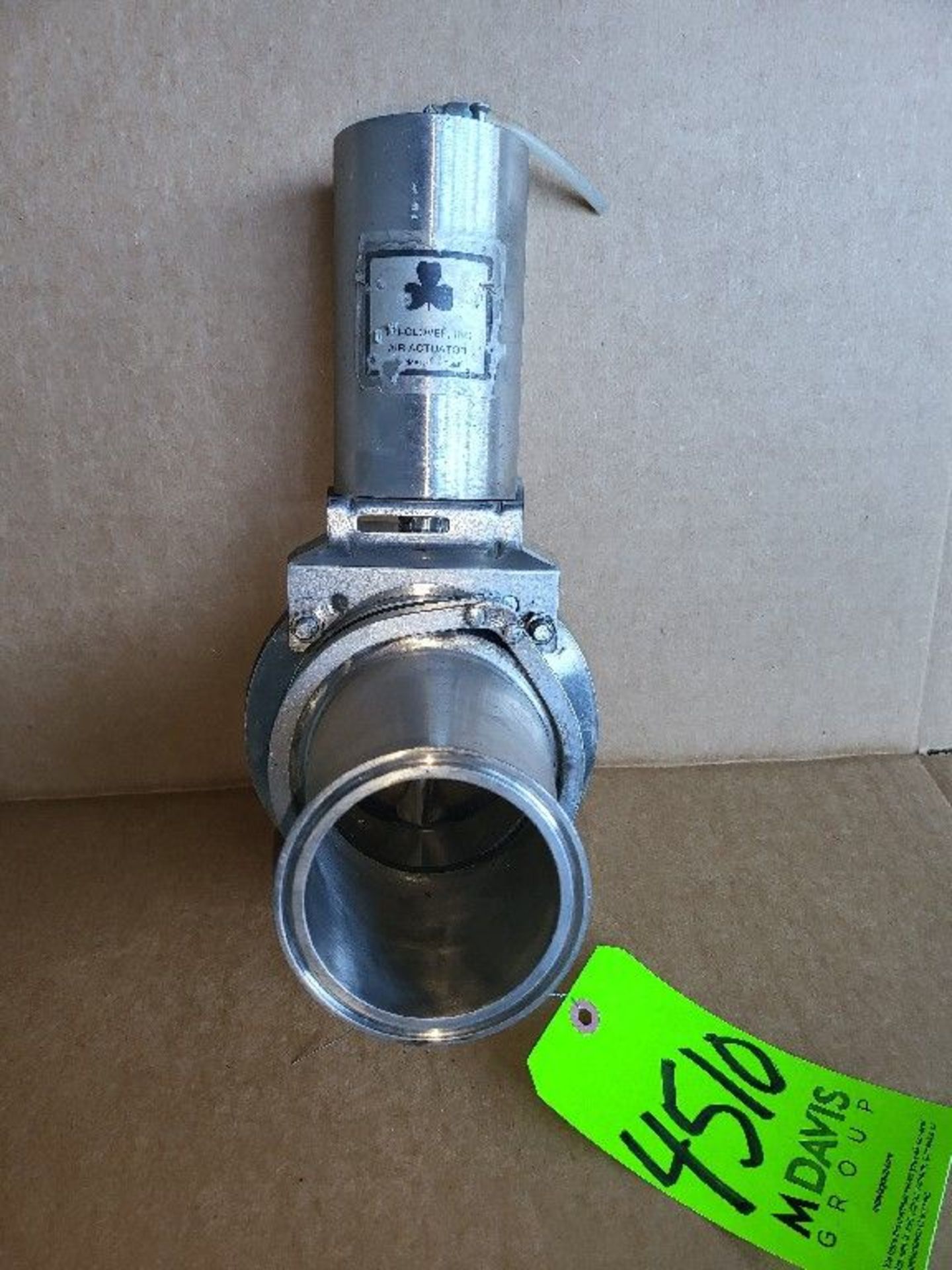 Qty (1) Tri-Clover All Stainless 4 inch sanitary butterfly valve