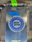 Qty (1) MicroMotion mass flow sensor- model DS150S151SU- 1 1/4 inch sanitary