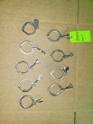 Qty (9) 2 1/2 inch Sanitary Clamps