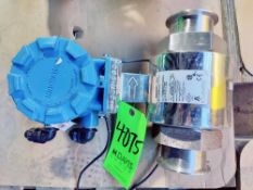 Qty (1) Rosemount mass flow meter- explosion proof-3 inch sanitary- model 8721ASA030UA1N0- power