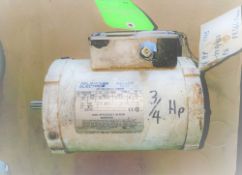 Qty (1) Reliance Electric FK56C Frame Motor - 3 phase - .75 hp - 1725 rpm - 208-230/460