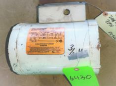 Qty (1) Reliance Electric FK56C Frame Motor - 3 phase - .75 hp - 1725 rpm - 208-230/460 volt