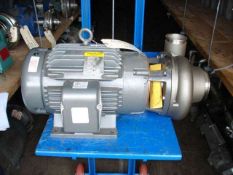 Qty (1) AMPCO Model 4X 3 DCHP Sanitary Centrifugal Pump - 15 hp - 3500 rpm - 3 phase - 230/460V- 4