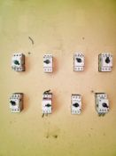 Qty (8) - Allen Bradley 3 phase overloads adjustable 4 amp - 6.3 amp