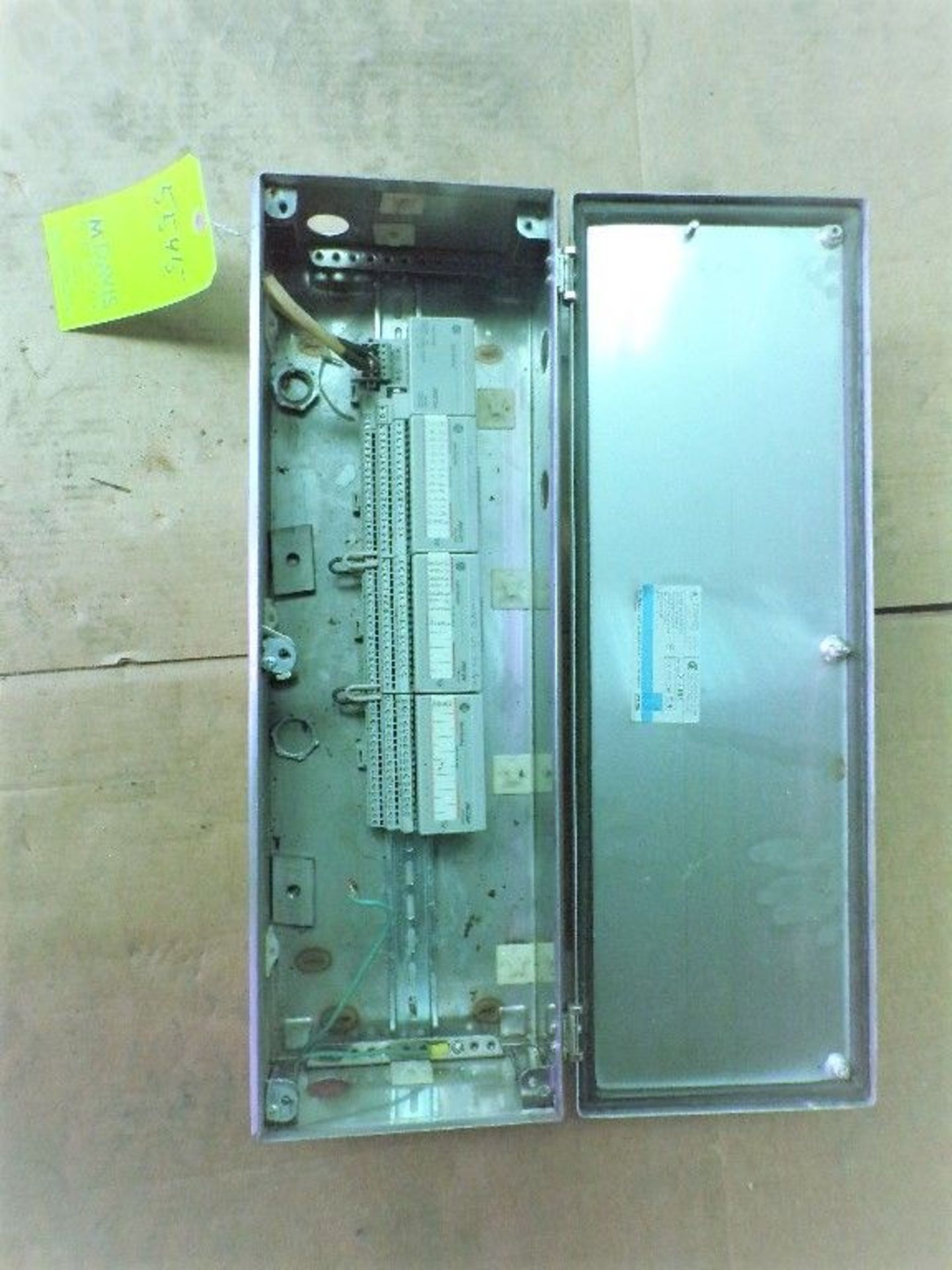 Qty (1) 24" x 8" x 5" Stainless Steel NEMA 4 Electrical Panel w/ wire terminal strips * - Image 2 of 2