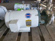 Qty (1) Sanitary stainless Centrifungal Pump- 8' Pump head- 7.5 hp - 3450 rpm - 3 phase - 3' bevel