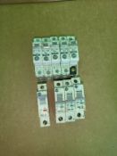 Qty (9) - Allen Bradley Singe Pole Circuit Breakers - 5, 15, and 25 amp