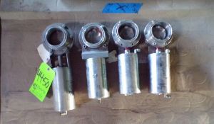 Qty (4) APV 3 inch sanitary butterfly Valves