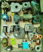 Qty (1) Lot- Various gearboxes; Air motors; heavy duty clutches