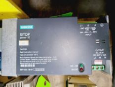 Qty (1) Siemens - 440 volt Input - 24 volt DC 10 amp output