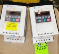 Qty (2) Allen Bradley Analogue Signal Follow IP20 VFD - 5 hp - 380-460 volt