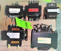 Qty (5) Various Transformers- Input 220/440V-Output 120V; KVA's-1; 2; 350 VA; 500 VA; 750 VA