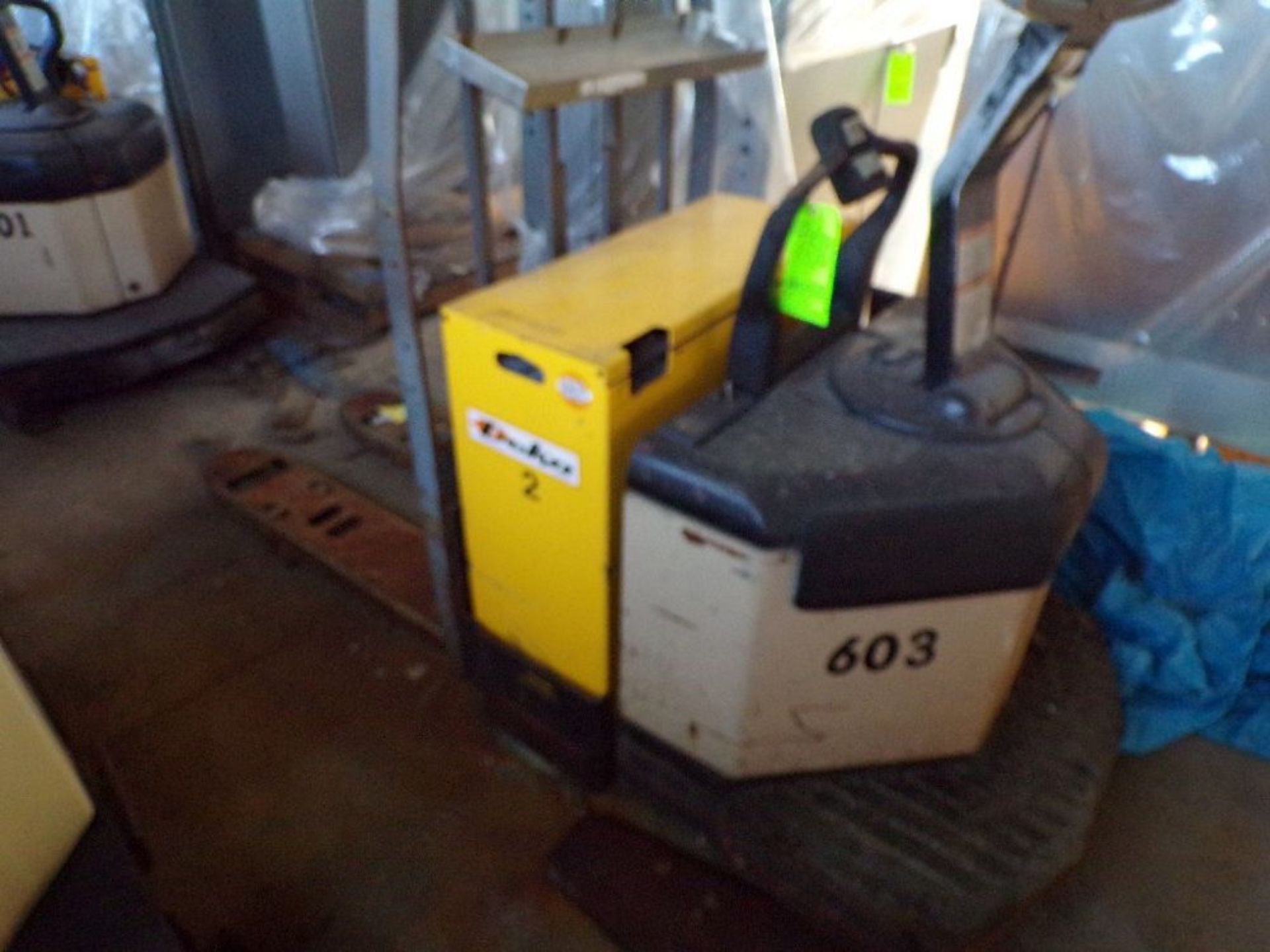 Pallet Jack - 48" Long Forks - Has a protective cage - Not in running condition