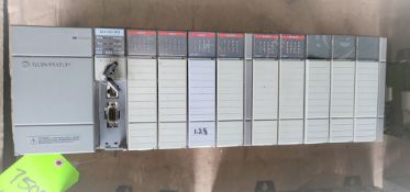 Qty (1) Allen Bradley SLC 5/03 - 9 slot - 3 120 volt inputs - 3 120 volt outputs